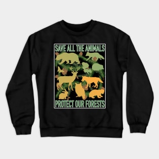 California Wildlife Agencies Protection and Defense of Wildlife and Habitat Crewneck Sweatshirt